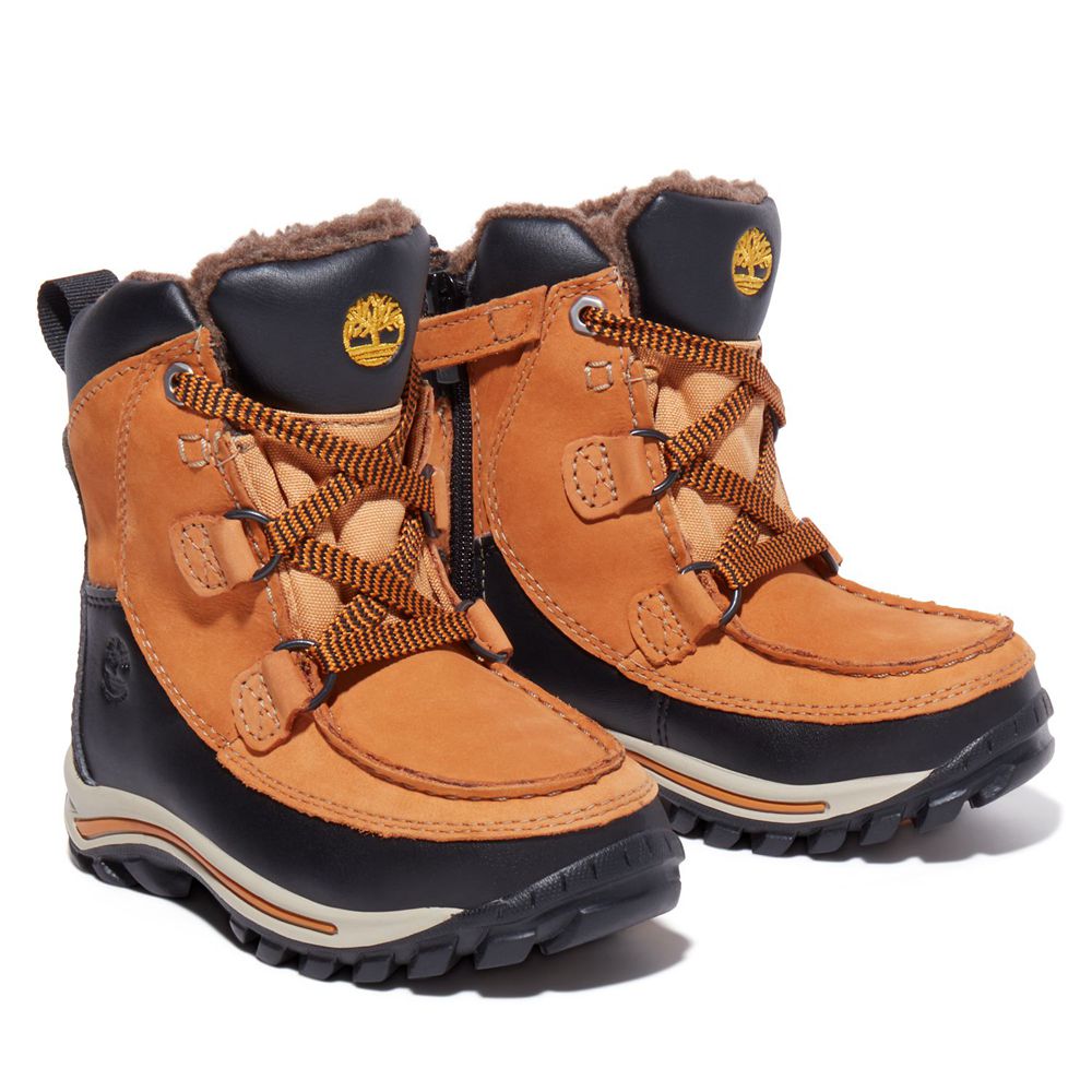 Bocanci De Zapada Timberland Copii Maro/Negrii - Toddler Chillberg Waterproof - Romania - QGFARP327